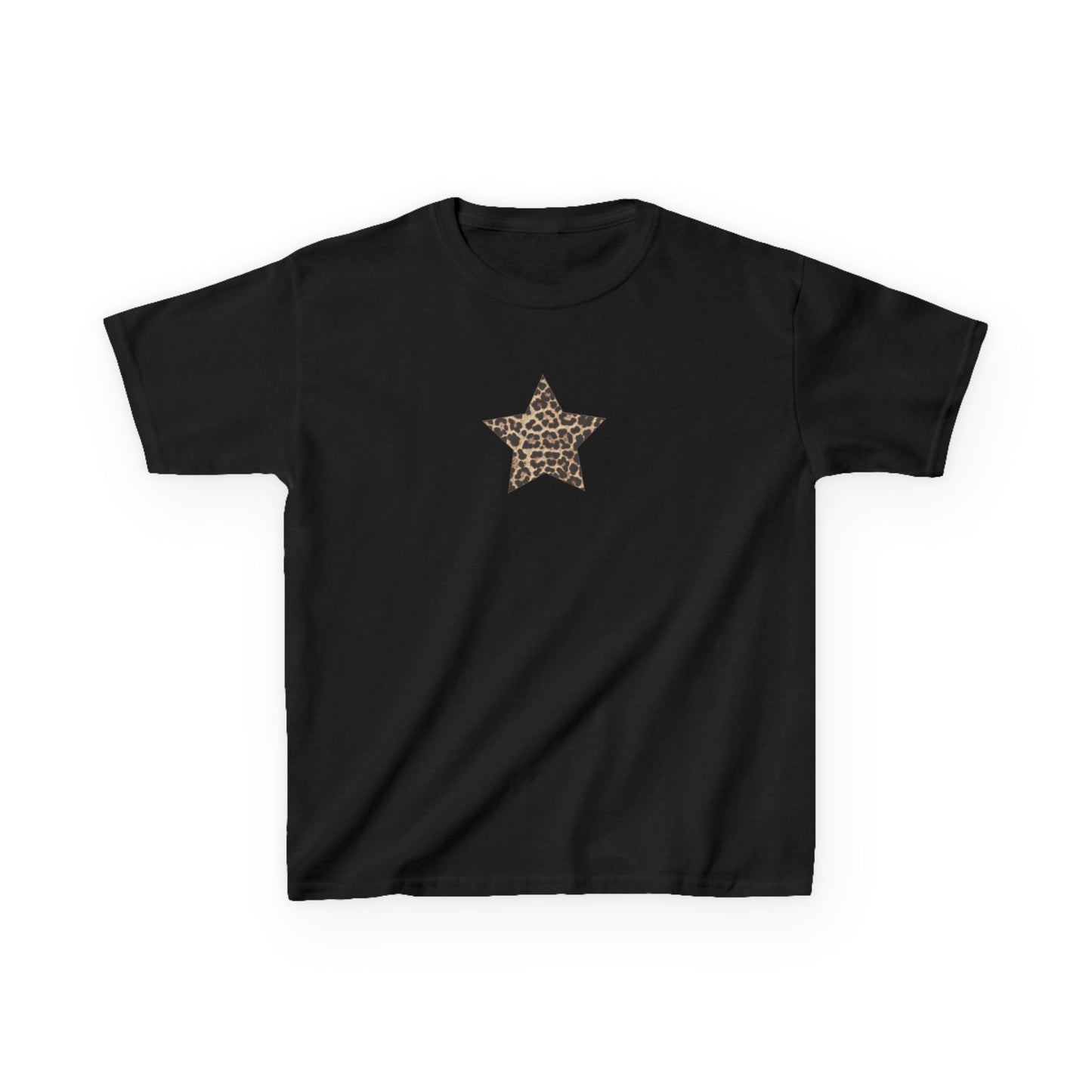 Leopard Star Baby Tee